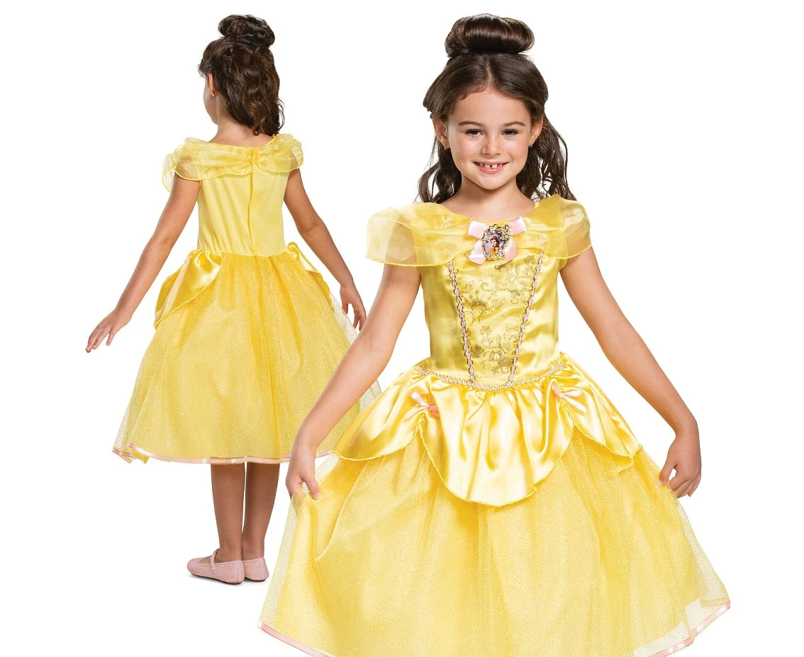 Strój Belle Deluxe - Princess (licencja), rozm. M (7-8 lat) KK