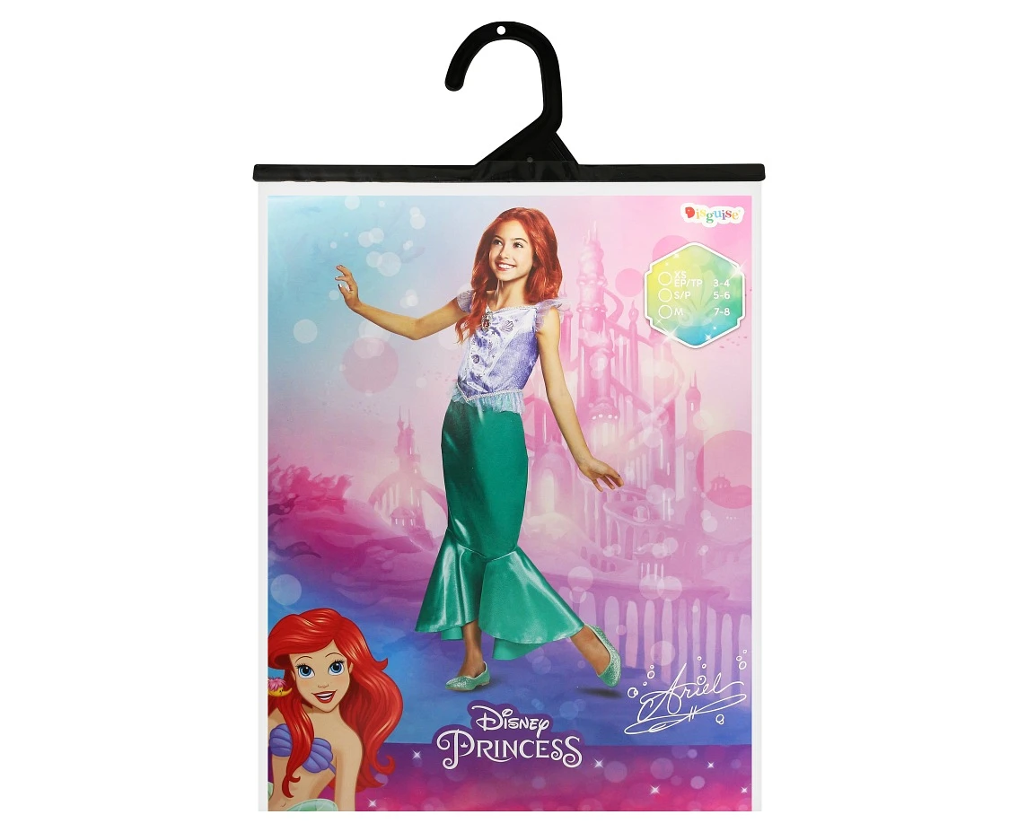 Strój Ariel Classic - The Little Mermaid Princess (licencja), rozm. M (7-8 lat) KK