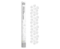 Konfetti pneumatyczne Płatki Róż, białe, tekstylne / 60 cm