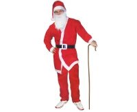 Zestaw "Mikołaj" (czapka, broda, bluza, spodnie, pasek), rozmiar uniwersalny