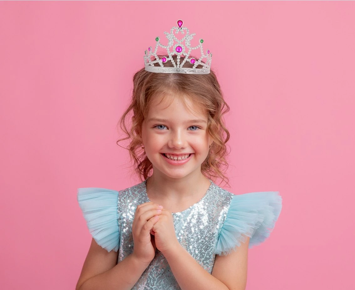 Diadem księżniczki, kolorowe kamyki