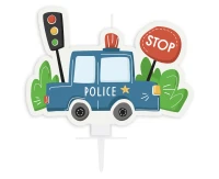 Świeczka urodzinowa Police, 5x7 cm