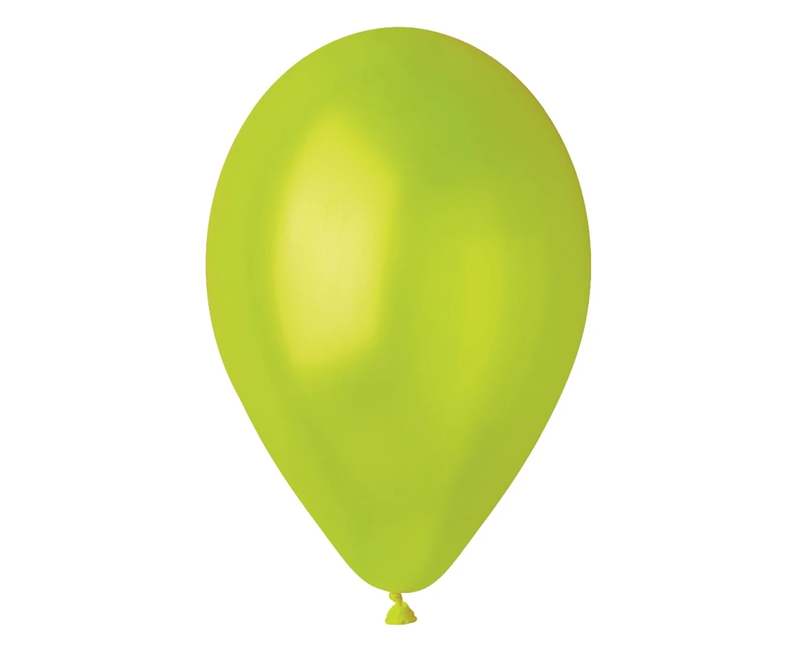 Balony Gemar 12", metalik pistacjowe, 100szt. KK