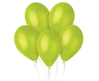 Balony Gemar 12", metalik pistacjowe, 100szt. KK