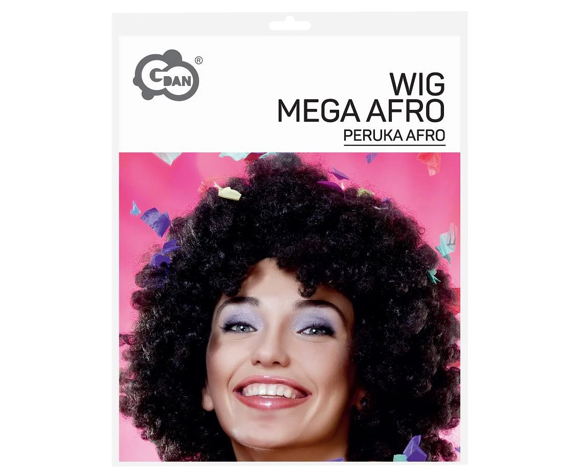 Peruka "Mega Afro czarne"