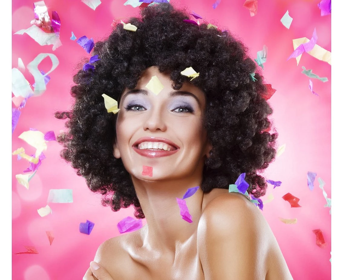 Peruka "Mega Afro czarne"