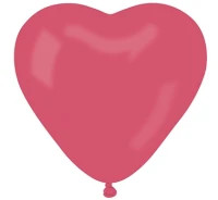 Balony Gemar 10", CR pastel serca czerwone, 50szt.