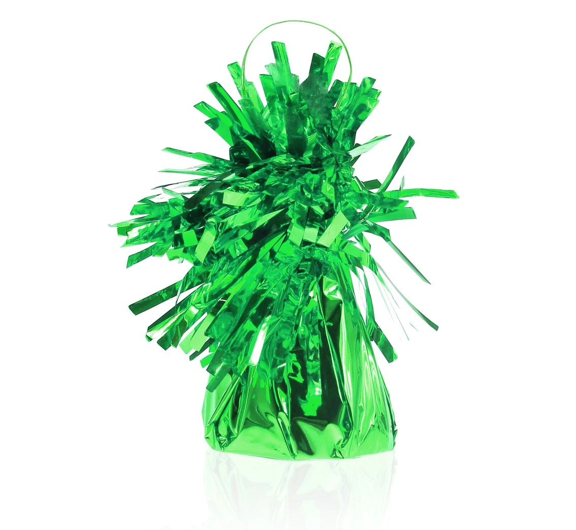 Ciężarek foliowy do balonów z helem, zielony, 145 g/ 1 szt.
