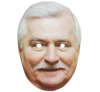 Maska papierowa "Lech Wałęsa"
