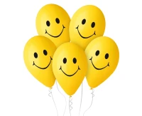 Balony Gemar 12", pastel premium uśmiechy, 5szt.