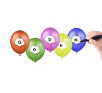 Balony Gemar 12", pastel premium "twój napis", 5szt. KK