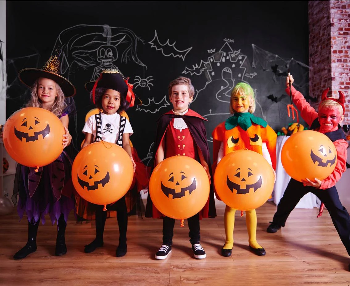 Balony Gemar, pastel premium dynie na halloween, piłki z gumką, 3szt.