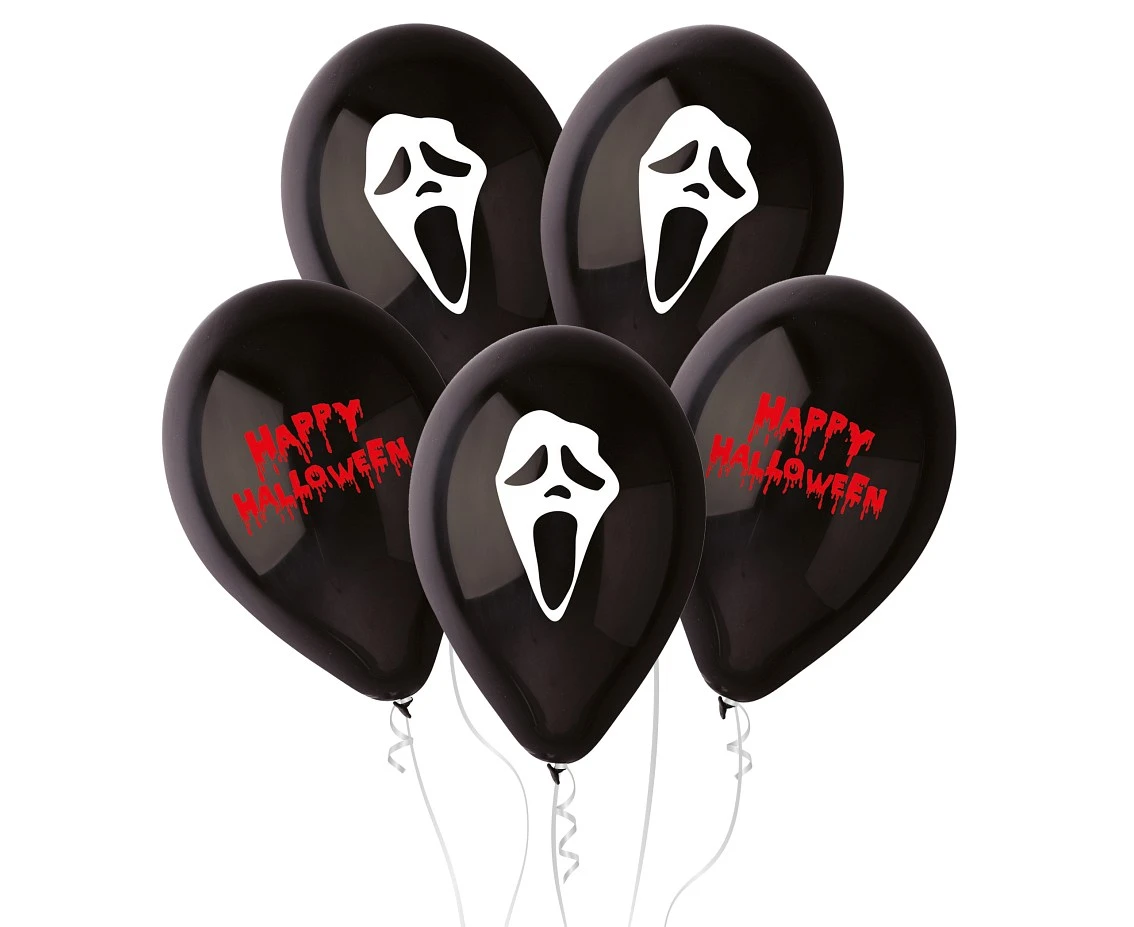Balony Gemar 12", pastel premium "straszne halloween", 5szt.