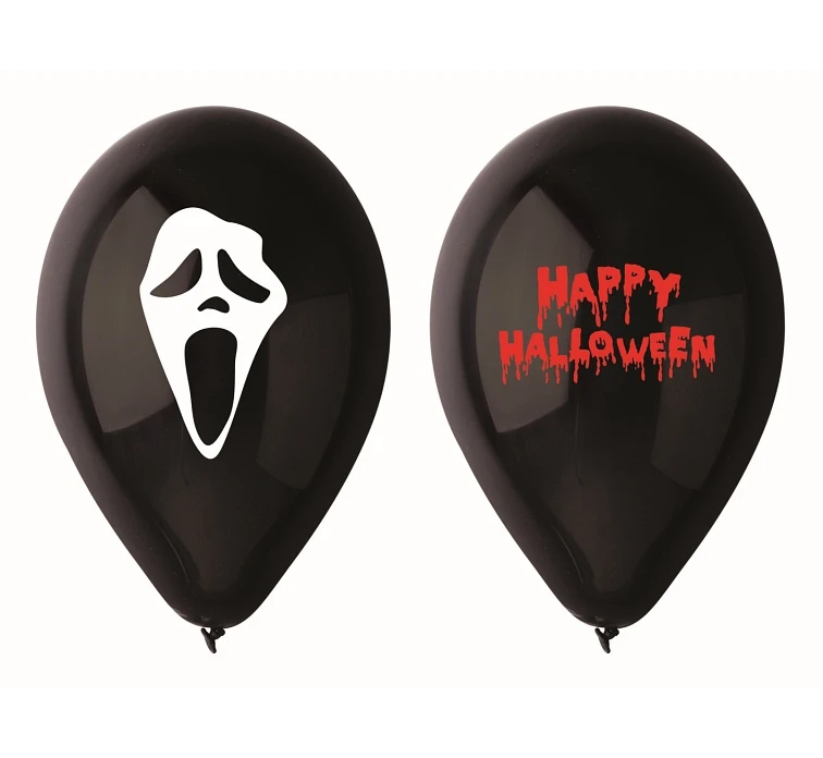 Balony Gemar 12", pastel premium "straszne halloween", 5szt.