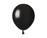 Balony Gemar 5", metalik czarne, 100szt.