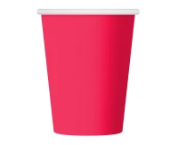 Kubeczki pap. jednokolorowe magenta, 250 ml/ 6 szt.