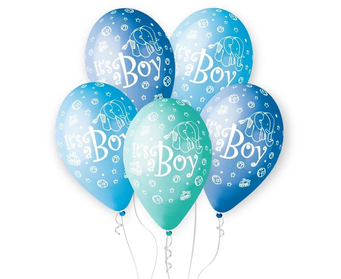 Balony Gemar 12", pastel premium its a boy, 5szt.