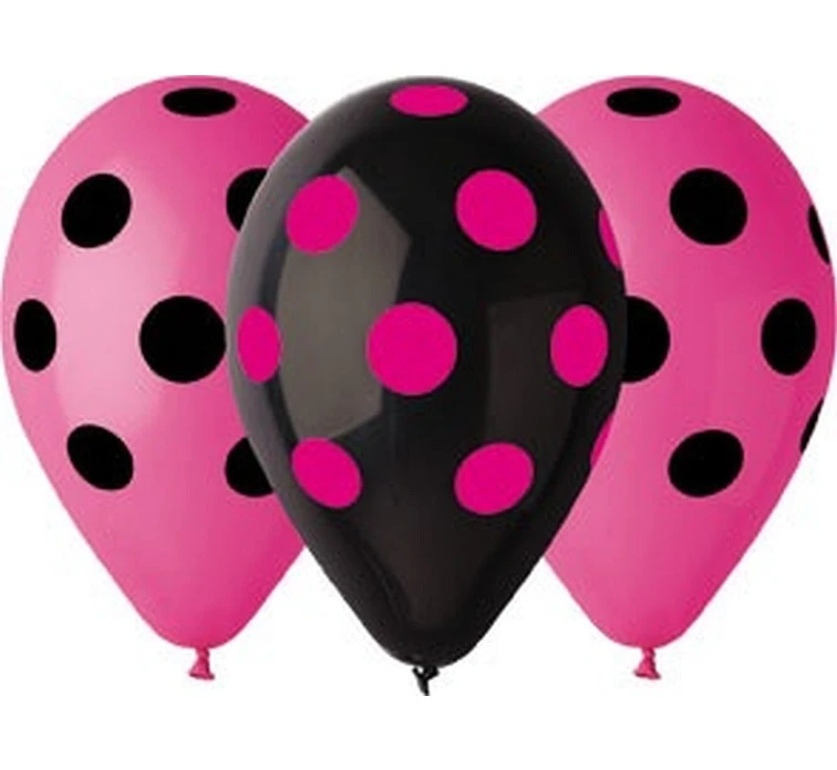 Balony Gemar 12", pastel premium "hen night grochy", 5szt. KK