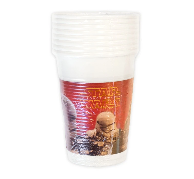 Kubeczki plastikowe - Star Wars The Force Awakens, 8 szt. KK