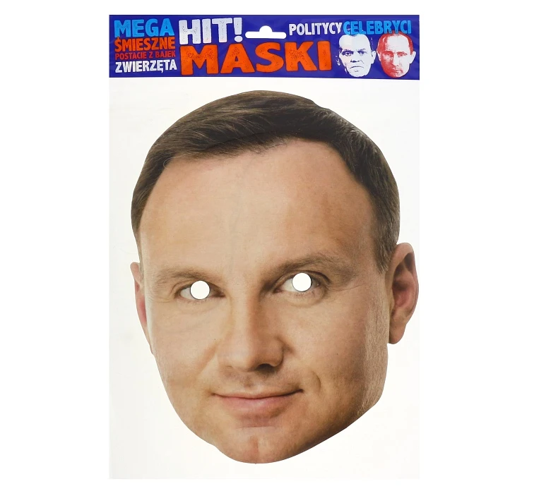 Maska papierowa "Andrzej Duda"
