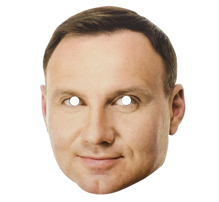 Maska papierowa "Andrzej Duda"