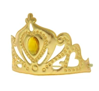 Tiara "Śnieżna Królowa", złota, miękka z gumką