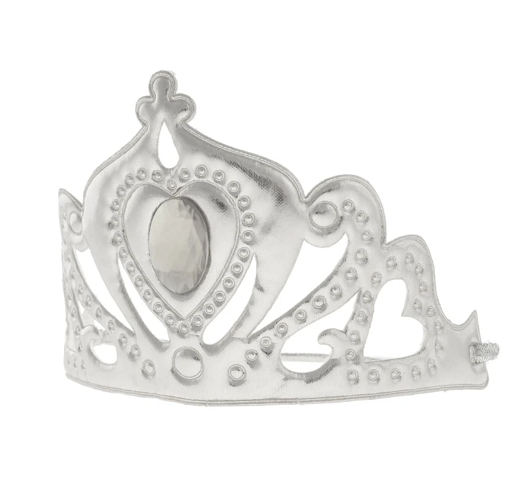 Tiara "Śnieżna Królowa", srebrna,  miękka z gumką