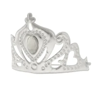 Tiara "Śnieżna Królowa", srebrna,  miękka z gumką