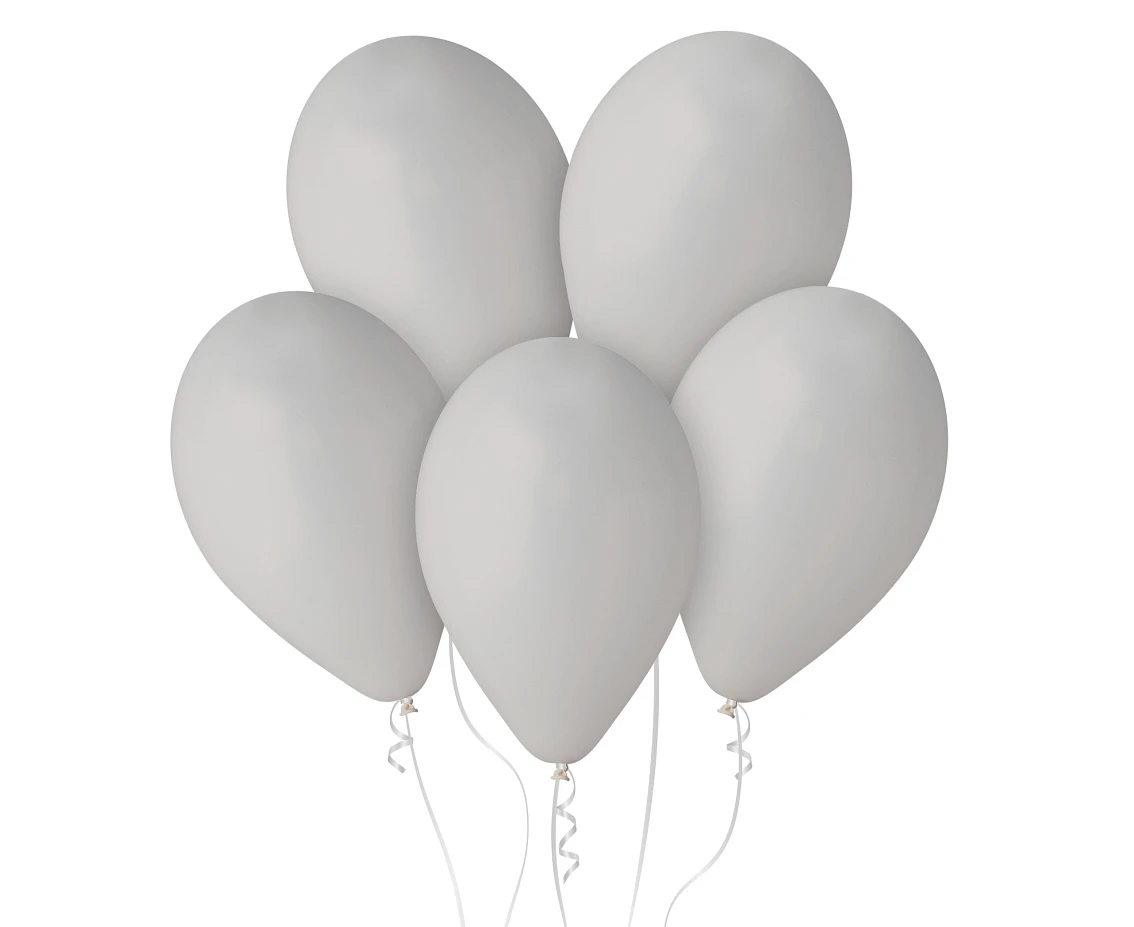 Balony Gemar 12", pastel szare, 100szt.