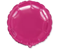 Balon foliowy 18" FX - Okrągły (ciemnoróżowy), niepakowany
