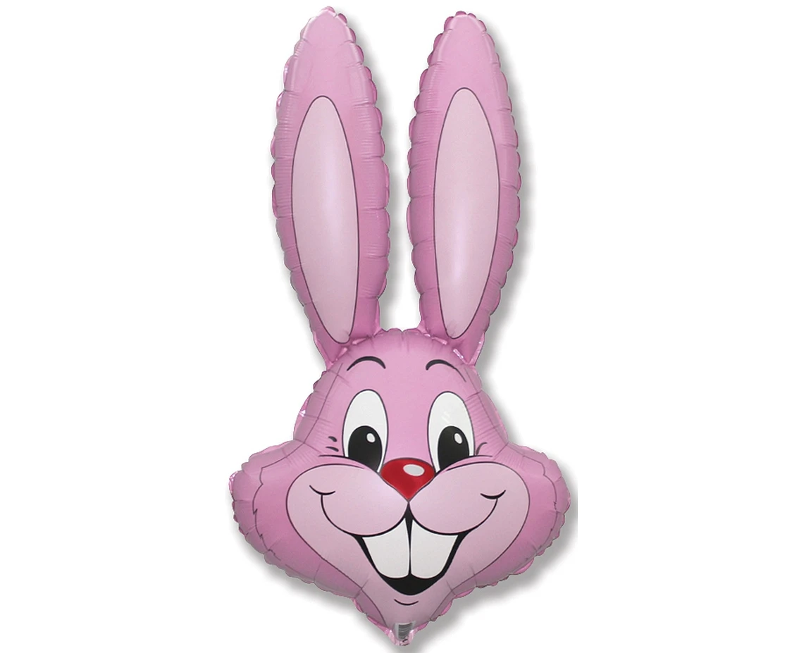 Balon foliowy 24" FX - Rabbit (jasnoróżowy), niepakowany