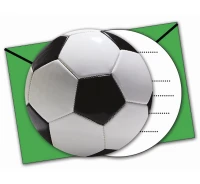 Zaproszenia z kopertą "Football Party" 6 szt. KK