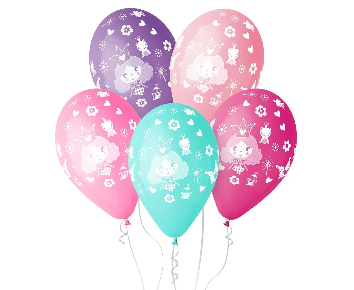 Balony Gemar 12", pastel premium "księżniczka", nad. 1 kolor, 5szt.