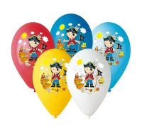 Balony Gemar 12", pastel premium pirat, 5szt. KK