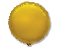 Balon foliowy 9" FX - Okrągły (złoty), niepakowany KK