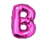Balon foliowy "Litera B", różowa, 35 cm KK