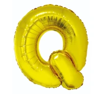 Balon foliowy "Litera Q", złota, 89 cm KK