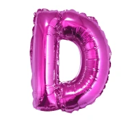 Balon foliowy "Litera D", różowa, 35 cm KK