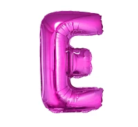 Balon foliowy "Litera E", różowa, 35 cm KK