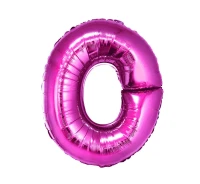 Balon foliowy "Litera O", różowa, 35 cm KK