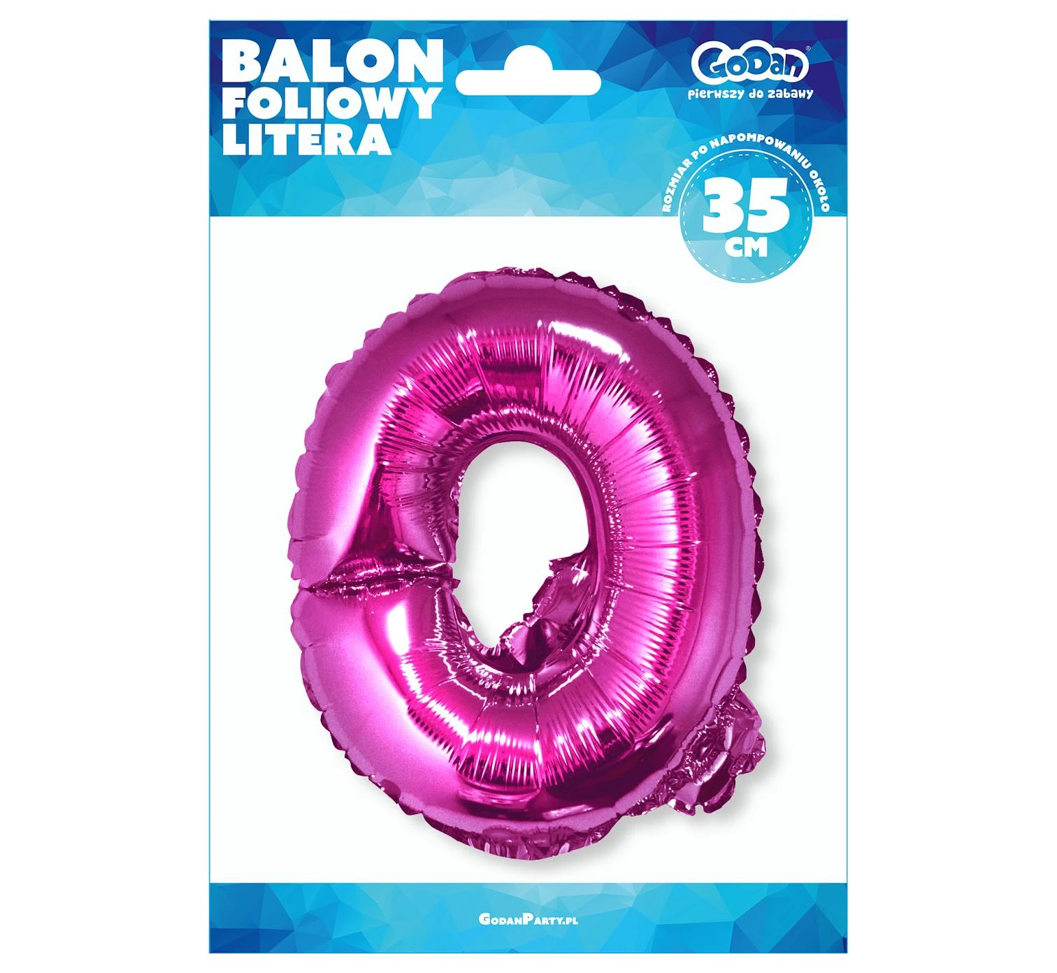 Balon foliowy "Litera Q", różowa, 35 cm KK