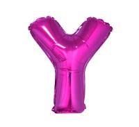 Balon foliowy "Litera Y", różowa, 35 cm KK