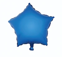 Balon foliowy "Gwiazda", niebieska, 19" KK