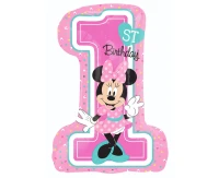 Balon foliowy 36" SHP - "Minnie Mouse 1st Birthday " KK