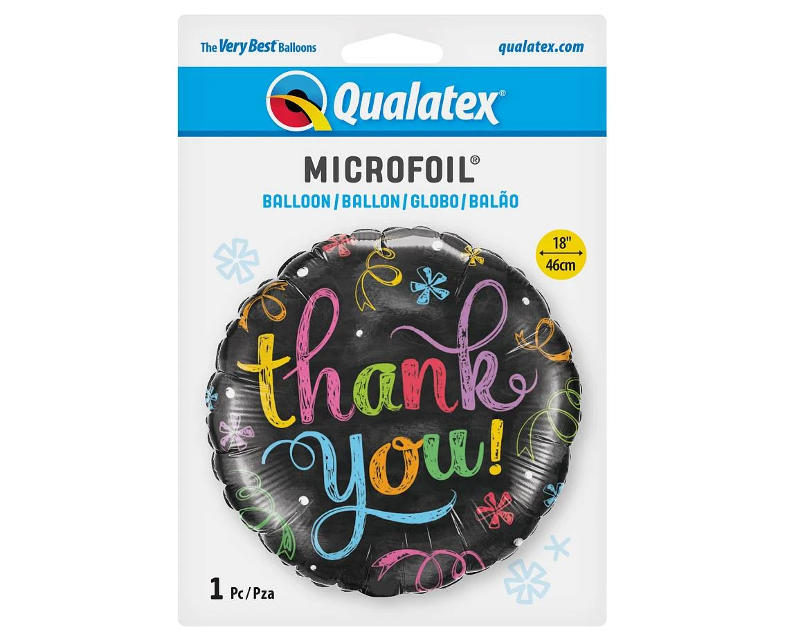 Balon foliowy 18" QL CIR - "Thank You Chalkboard" KK