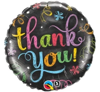Balon foliowy 18" QL CIR - "Thank You Chalkboard" KK