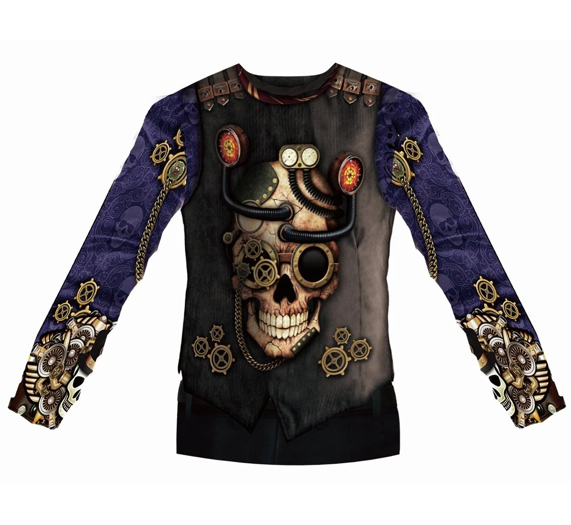 T-shirt z nadrukiem Steampunk Man, rozm. M KK