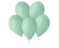Balony Gemar 12", pastel turkusowozielone macaron, 100szt.