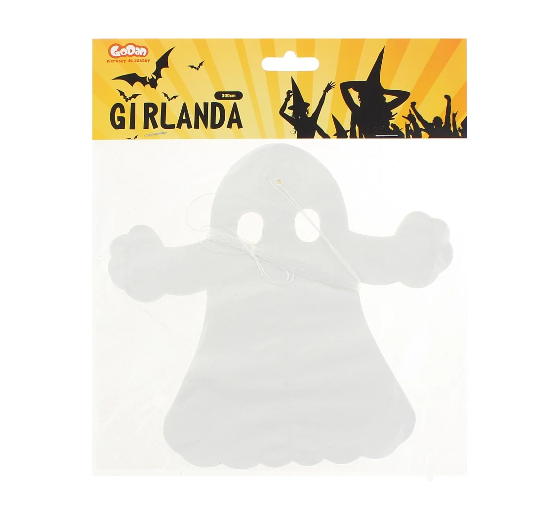 Girlanda papierowa "Duszki",19.5x18.2x 300 cm