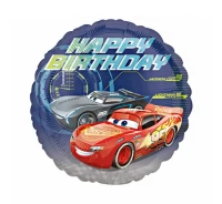 Balon foliowy 18'''' CIR - "Cars - Happy Birthday" KK